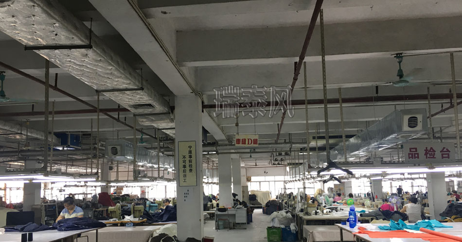 服裝、制衣、皮革廠降溫方案